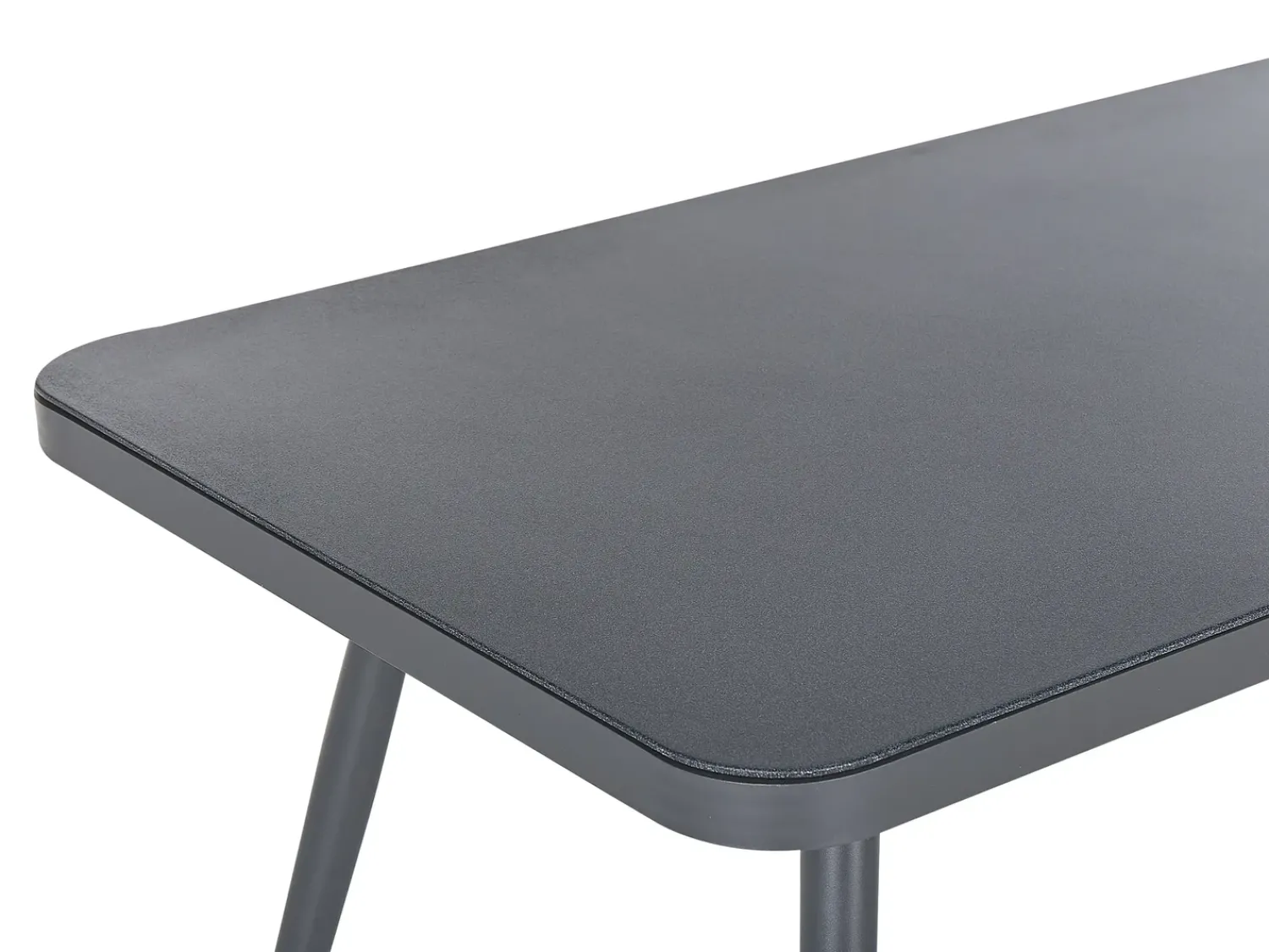 Online Beliani LIPARI 140 cm 80 cm Vetro Grigio