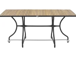 Sale Beliani LASCARI 160 cm 90 cm Legno d'acacia Marrone chiaro Marrone Nero
