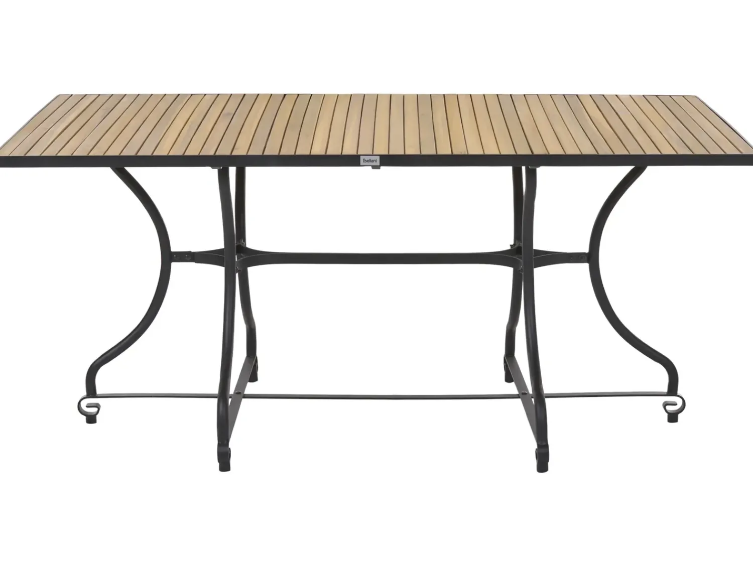 Sale Beliani LASCARI 160 cm 90 cm Legno d'acacia Marrone chiaro Marrone Nero