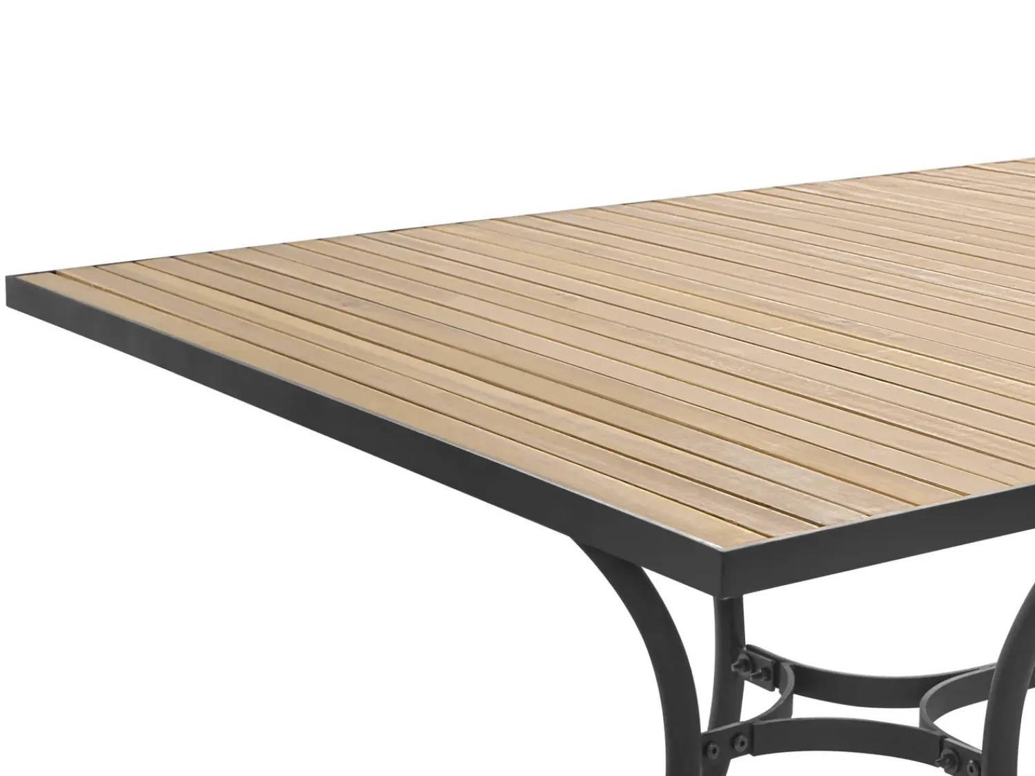 Sale Beliani LASCARI 160 cm 90 cm Legno d'acacia Marrone chiaro Marrone Nero