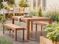 New Beliani MONSANO 190 cm 105 cm Legno d'eucalipto Marrone