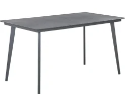 Discount Beliani MILETO 140 cm 80 cm Vetro Grigio