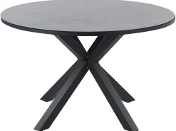 Clearance Beliani MALETTO 120 cm 120 cm Vetro Grigio Grigio Nero