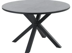 Clearance Beliani MALETTO 120 cm 120 cm Vetro Grigio Grigio Nero