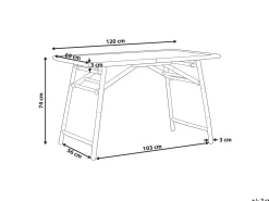 Discount Beliani MOLISE 120 cm 69 cm Bambù chiaro Marrone