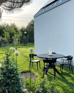 Hot Beliani MALETTO 120 cm 120 cm Vetro Nero