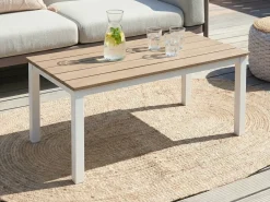 Clearance Beliani MESSINA 100 cm 52 cm Bianco Bianco Marrone
