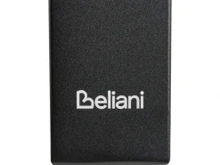 Clearance Beliani Tavolo da pranzo da giardino MALETTO 120 cm 120 cm Vetro Nero Trasparente Nero