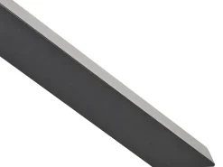 Clearance Beliani Tavolo da pranzo da giardino MALETTO 120 cm 120 cm Vetro Nero Trasparente Nero