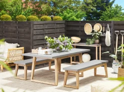 Best Beliani ORIA 180 cm 90 cm Cemento Grigio Marrone Grigio