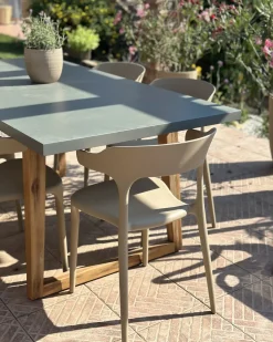 Best Beliani ORIA 180 cm 90 cm Cemento Grigio Marrone Grigio