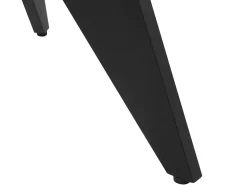 Discount Beliani Tavolo da pranzo da giardino OLMETTO 83 cm 110 cm Vetro Nero