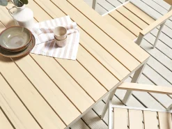Outlet Beliani PRATO 95 cm 95 cm Beige Bianco Beige