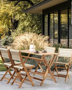 Sale Beliani PROSSEDI 120 cm 60 cm Legno d'acacia Marrone