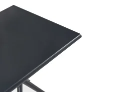 Clearance Beliani Tavolo da pranzo da giardino PIAVE 70 cm 70 cm Nero