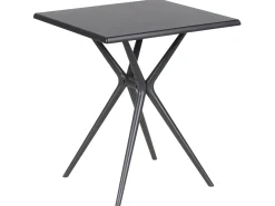 Clearance Beliani Tavolo da pranzo da giardino PIAVE 70 cm 70 cm Nero