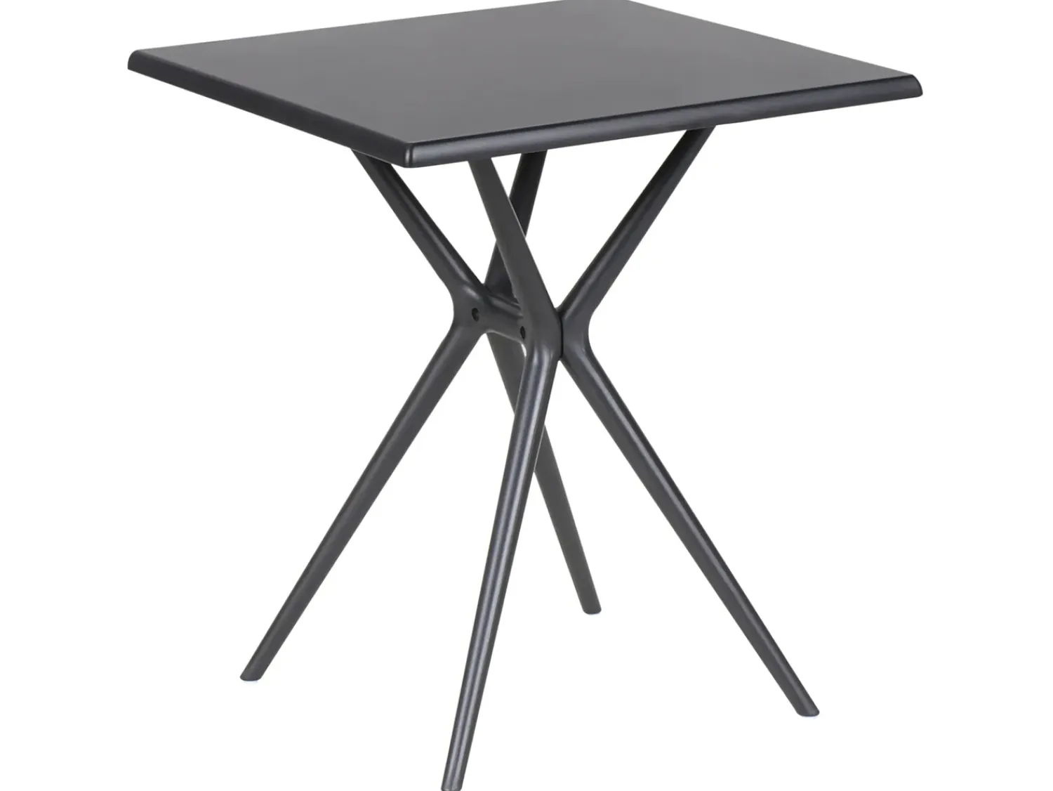 Clearance Beliani Tavolo da pranzo da giardino PIAVE 70 cm 70 cm Nero