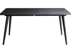 Outlet Beliani Tavolo da pranzo da giardino RODALLO 160 cm 90 cm Pietra Marmo Nero