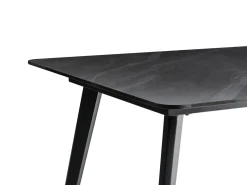 Outlet Beliani Tavolo da pranzo da giardino RODALLO 160 cm 90 cm Pietra Marmo Nero