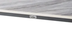 Hot Beliani Tavolo da pranzo da giardino RODALLO 160 cm 90 cm Pietra Marmo Grigio Grigio Nero
