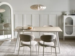 Best Beliani Tavolo da pranzo da giardino RODALLO 160 cm 90 cm Pietra Effetto travertino Bianco Beige