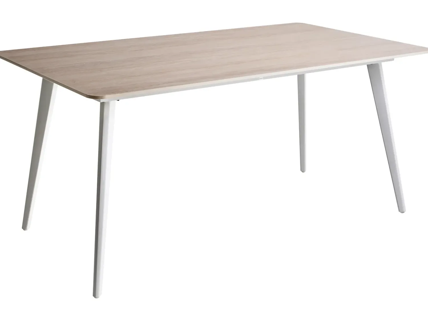 Best Beliani Tavolo da pranzo da giardino RODALLO 160 cm 90 cm Pietra Effetto travertino Bianco Beige