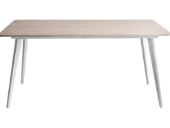 Best Beliani Tavolo da pranzo da giardino RODALLO 160 cm 90 cm Pietra Effetto travertino Bianco Beige