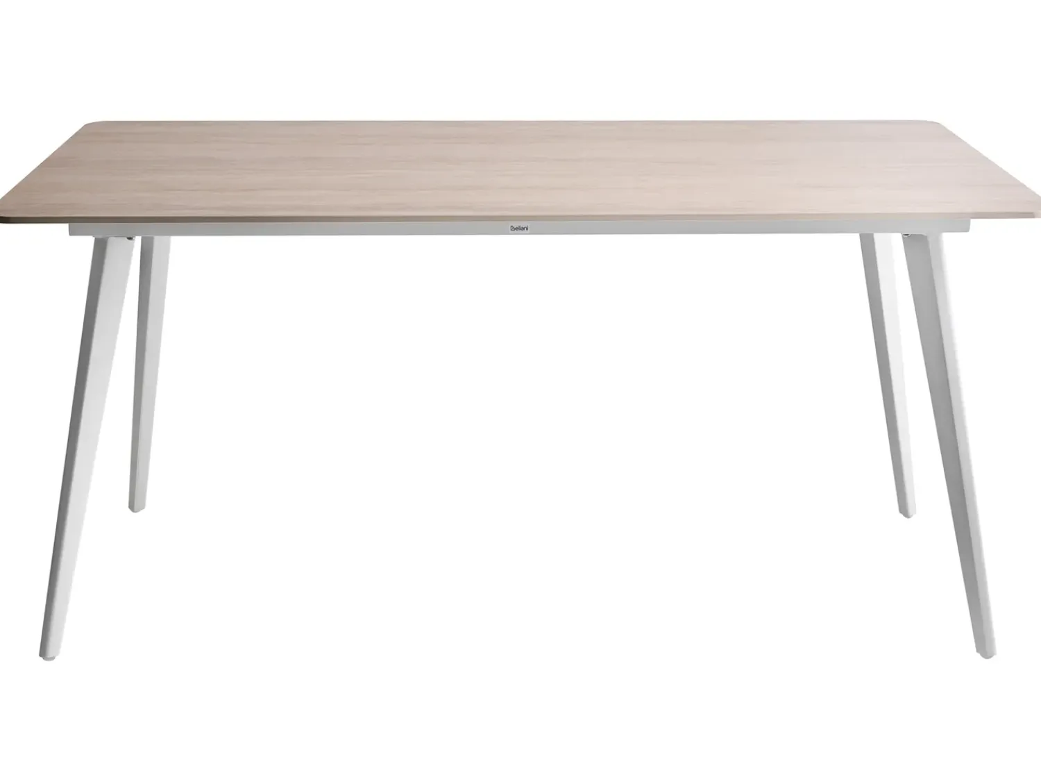 Best Beliani Tavolo da pranzo da giardino RODALLO 160 cm 90 cm Pietra Effetto travertino Bianco Beige