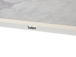 Outlet Beliani Tavolo da pranzo da giardino RODALLO 160 cm 90 cm Pietra Marmo Bianco