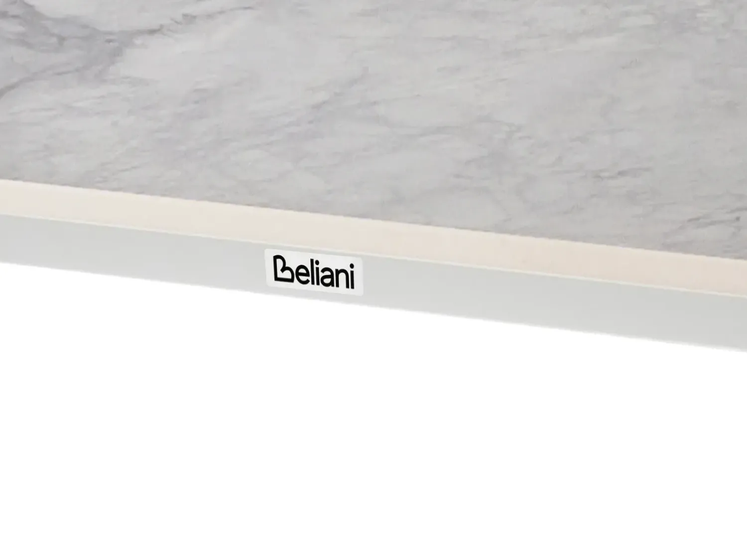 Outlet Beliani Tavolo da pranzo da giardino RODALLO 160 cm 90 cm Pietra Marmo Bianco
