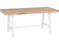 New Beliani SCANIA 170 cm 80 cm Legno d'acacia Bianco Bianco Marrone