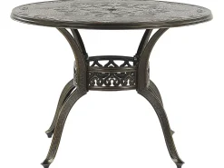 Hot Beliani SAPRI 100 cm 100 cm Metallo scuro Marrone