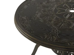 Hot Beliani SAPRI 100 cm 100 cm Metallo scuro Marrone