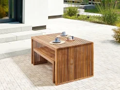 New Beliani SULZANO 180 cm 90 cm Legno d'acacia Marrone