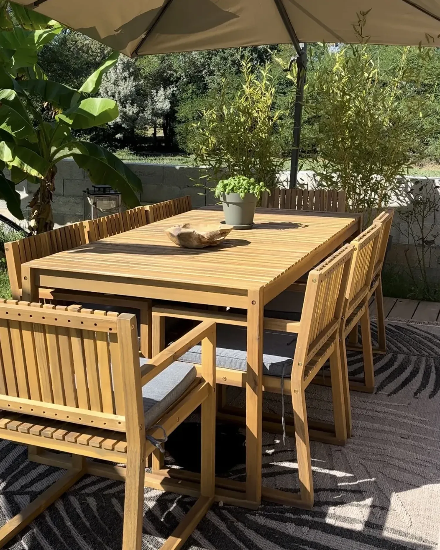 Hot Beliani SASSARI II 180 cm 90 cm Legno di acacia certificato chiaro Marrone