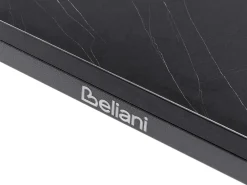 Clearance Beliani Tavolo da pranzo da giardino SOVARETO 180 cm 90 cm Effetto marmo Marmo nero Grigio Nero