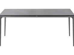Hot Beliani Tavolo da pranzo da giardino SOVARETO 180 cm 90 cm Effetto pietra scuro Grigio