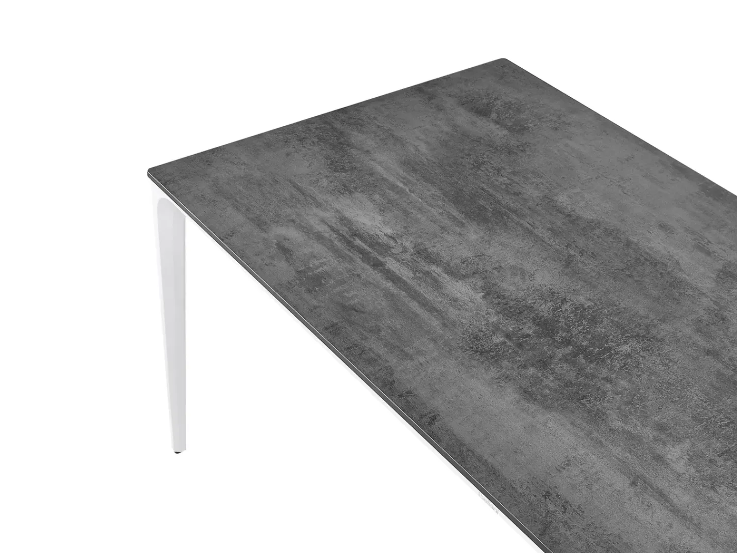 Beliani Tavolo da pranzo da giardino SOVARETO 180 cm 90 cm Effetto pietra scuro Grigio