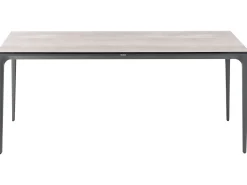 Outlet Beliani Tavolo da pranzo da giardino SOVARETO 180 cm 90 cm Simil legno chiaro Grigio