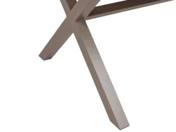 Discount Beliani TIANO 160 cm 90 cm Metallo Tortora Marrone Grigio