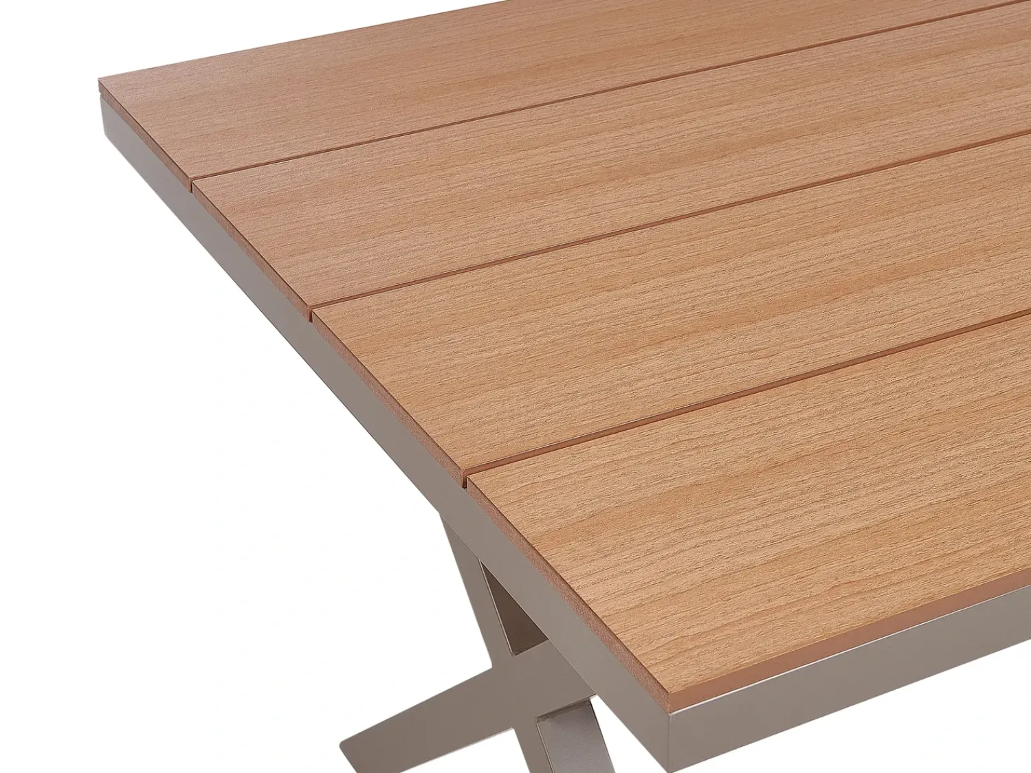 Discount Beliani TIANO 160 cm 90 cm Metallo Tortora Marrone Grigio