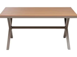 Discount Beliani TIANO 160 cm 90 cm Metallo Tortora Marrone Grigio