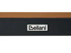Online Beliani TIANO 160 cm 90 cm Metallo Nero Marrone Nero