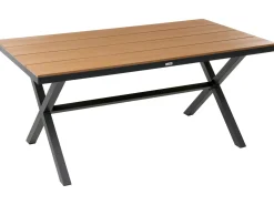 Online Beliani TIANO 160 cm 90 cm Metallo Nero Marrone Nero