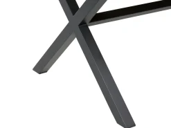 Online Beliani TIANO 160 cm 90 cm Metallo Nero Marrone Nero
