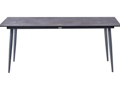 New Beliani Tavolo da pranzo da giardino TOLENTINO 180 cm 90 cm Effetto pietra Grigio