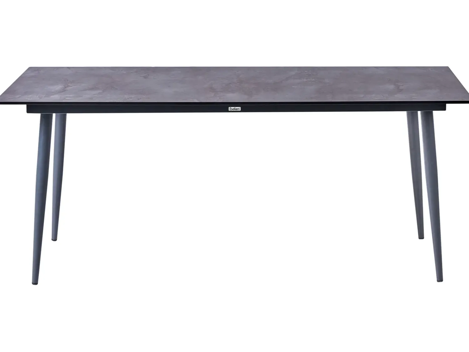 New Beliani Tavolo da pranzo da giardino TOLENTINO 180 cm 90 cm Effetto pietra Grigio