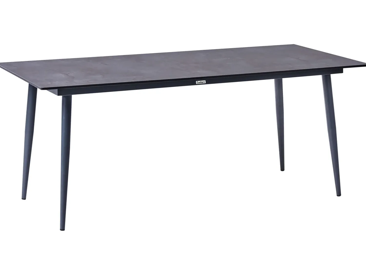 New Beliani Tavolo da pranzo da giardino TOLENTINO 180 cm 90 cm Effetto pietra Grigio