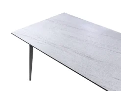 Clearance Beliani Tavolo da pranzo da giardino TOLENTINO 180 cm 90 cm Effetto pietra Effetto travertino Beige Grigio