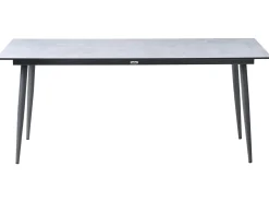 Outlet Beliani Tavolo da pranzo da giardino TOLENTINO 180 cm 90 cm Effetto pietra chiaro Grigio